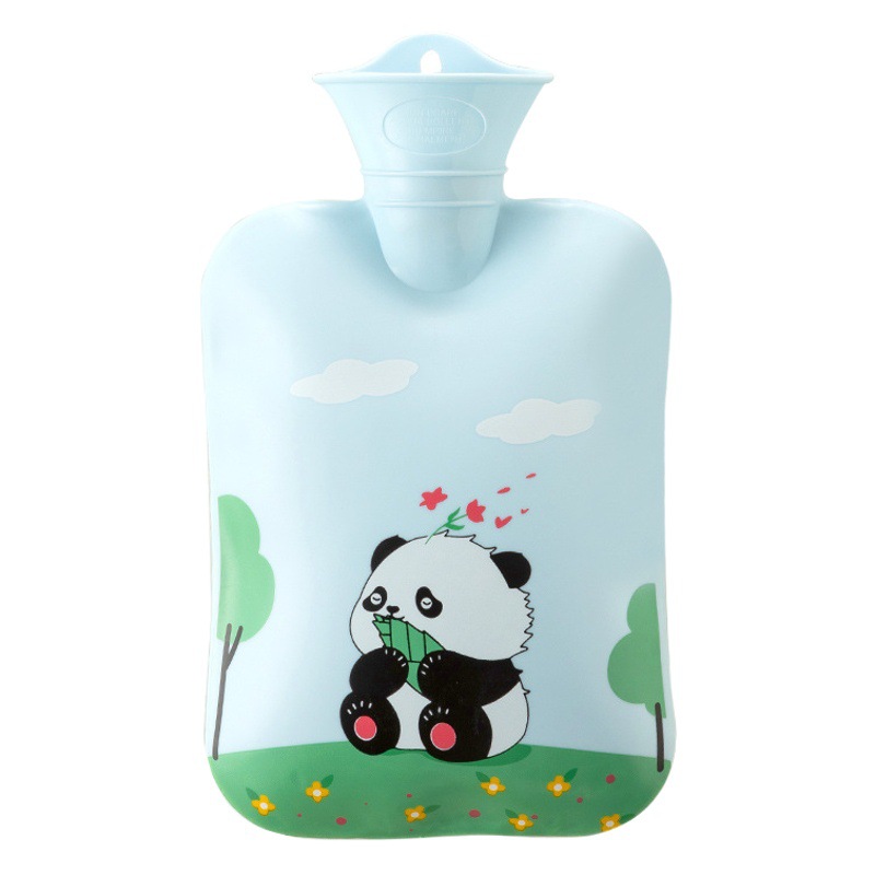 Lescher bolsa de agua caliente inyección de agua de dibujos animados de impresión de revestimiento de PVC hogar a prueba de explosiones riego calentador de mano compresa caliente al por mayor