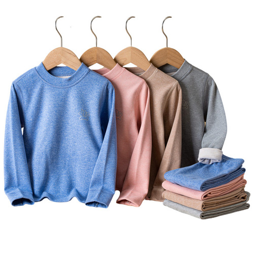 Children's Wool Silk Thermal Underwear Breathable Boys and Girls Pajamas Home Clothes Thickened Baby Autumn Clothes Autumn Pants Set