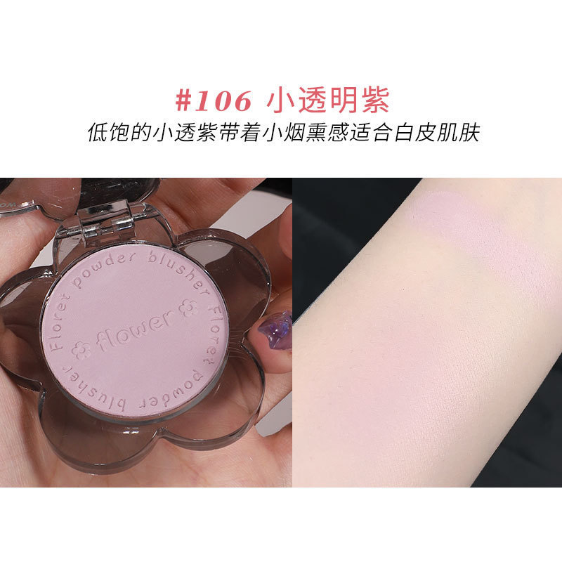 Biya Biya Nen Girl Rubor 2023 Nuevo estilo que ilumina el cutis Maquillaje nude natural Color cálido Mate Monocromo Polvo de rubor monocromático