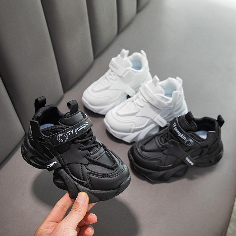 Zapatos de papá para niños primavera y otoño 2026 nuevos zapatos deportivos de chicas universales estudiantes zapatos blancos casuales zapatos de running para niños image 5