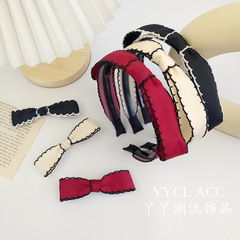 Jennie's favorite bow hairband: French-style headband with a chic, delicate fringe and versatile hair clip—perfect for women's hairstyles.