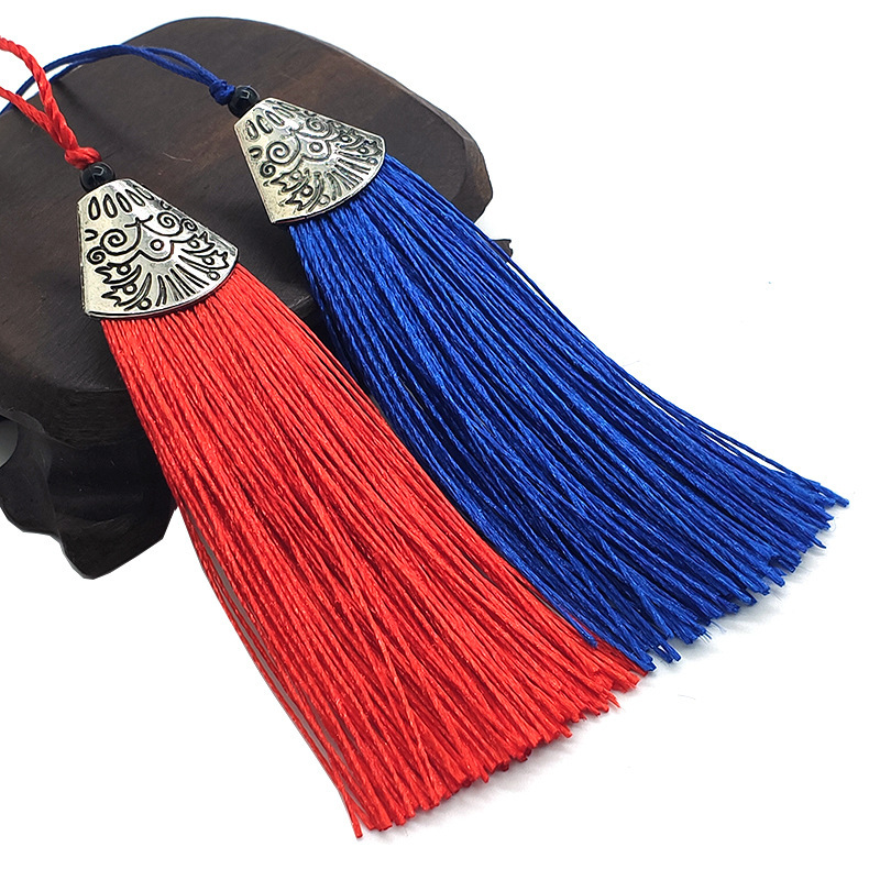 Fish mouth tassel bookmark spike Chinese knot clothing antique DIY handmade sachet fan pendant spikelet gift wholesale