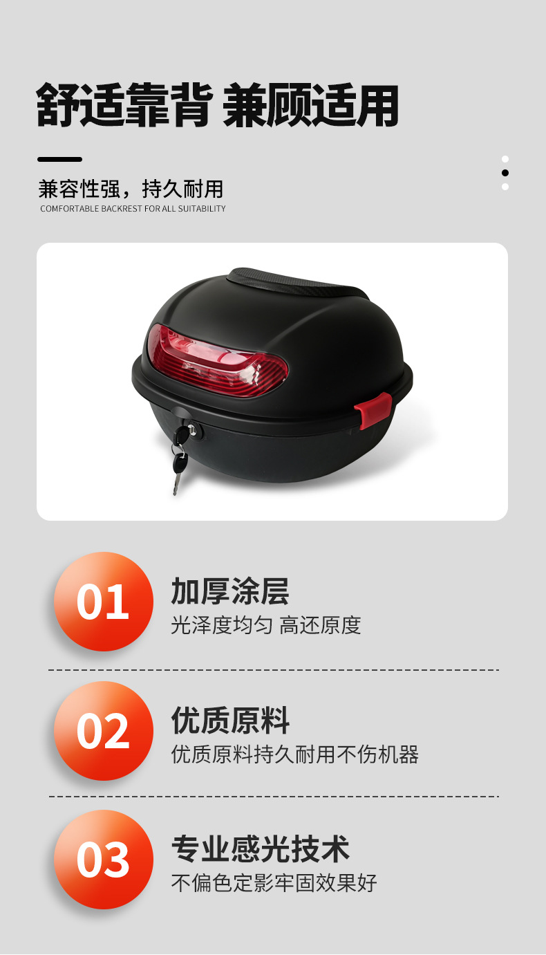 Suitable for Electric Vehicle Trunk, Large Capacity, Waterproof, Wear-Resistant, Durable, Simple and Elegant Electric Vehicle Storage Trunk