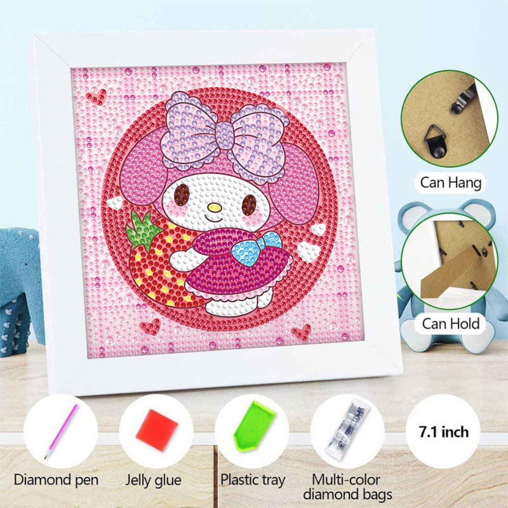 Nuevo diamante pintado Kulomi creativo para niños DIY hechos a mano con marcos llenos de diamantes pegados juguetes de dibujos animados al por mayor