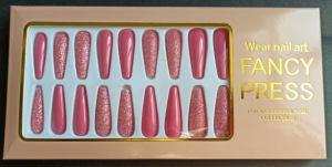Estilo europeo y americano super largo desgaste uñas puro deseo caja de regalo jalea pegamento manicura pieza de uñas falso parche de uñas producto terminado venta al por mayor