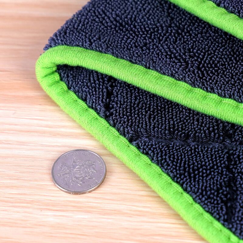 Colorful Braided Edge Car Cleaning Towel, Thick, Quick-Drying, Leaves No Marks, Double-Sided, Thickened and Twisted Car Wash Towel