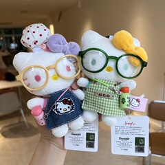ネット有名人の新しい本物の春のお出かけキティ人形バッグ装飾ペンダントかわいい kt キーホルダーキッチンワーカー kt ペンダント