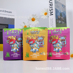 Customized Digital Printed Aluminum Foil Tobacco Leaf Stand-Up Bag Anti-Kids Zipper Seal Bag Tea Snack Nut Packaging Bag