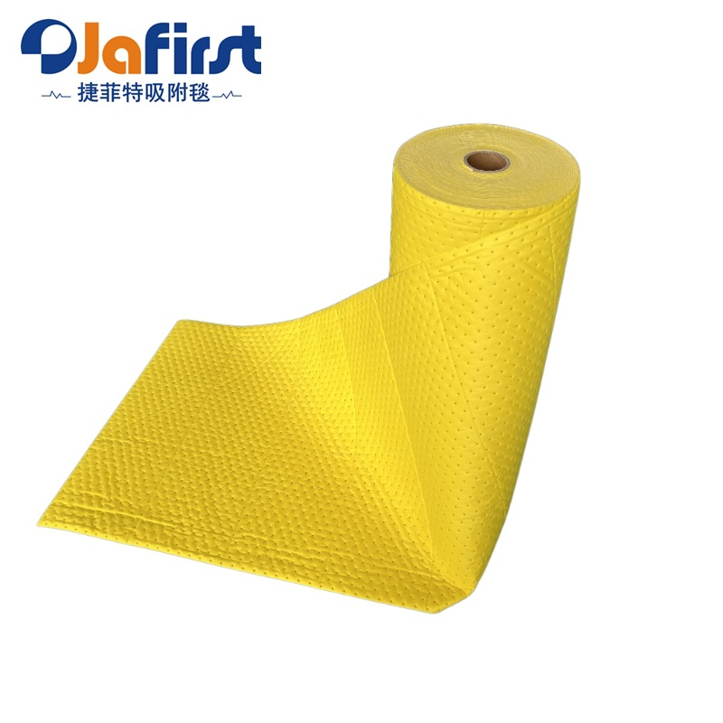 黄色压点吸附片多用途吸附垫耐踩吸附毯多用途化学品吸附棉吸附卷
