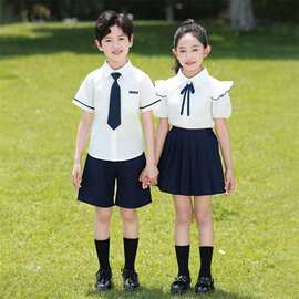 六一儿童节表演服装夏季小学生校服幼儿园毕业照英伦风园服演出服