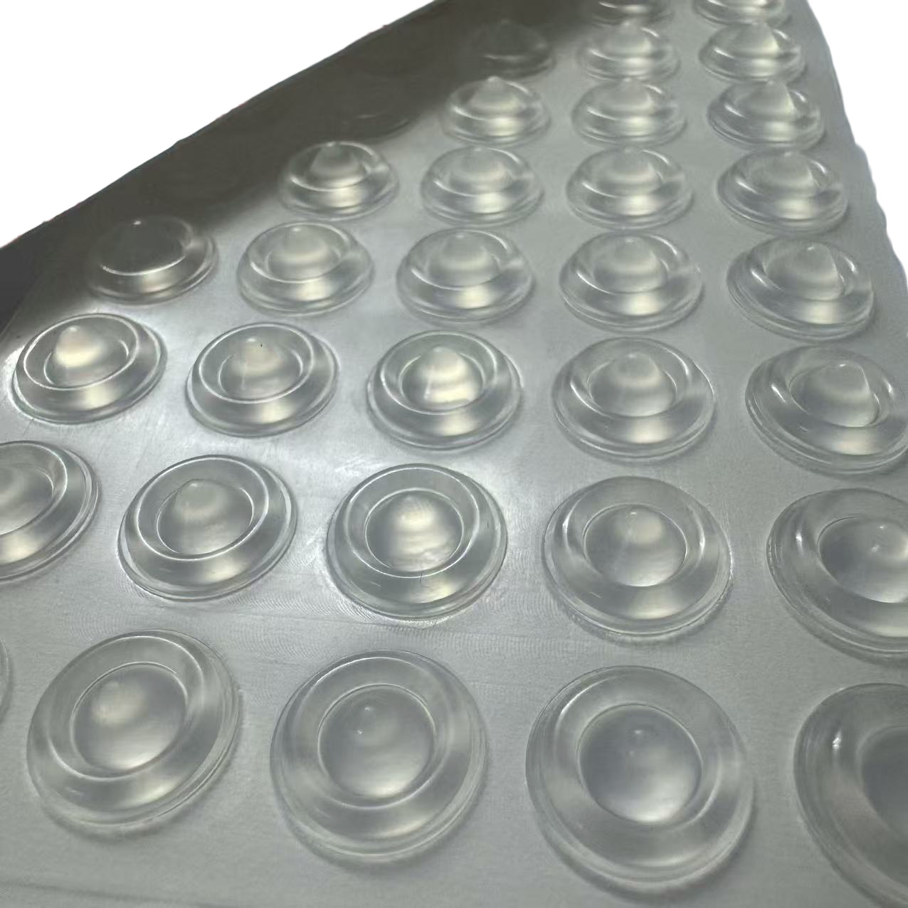 硅胶脚垫13*5.5花样型玻璃胶垫防滑防撞胶粒减震胶垫背胶带背胶