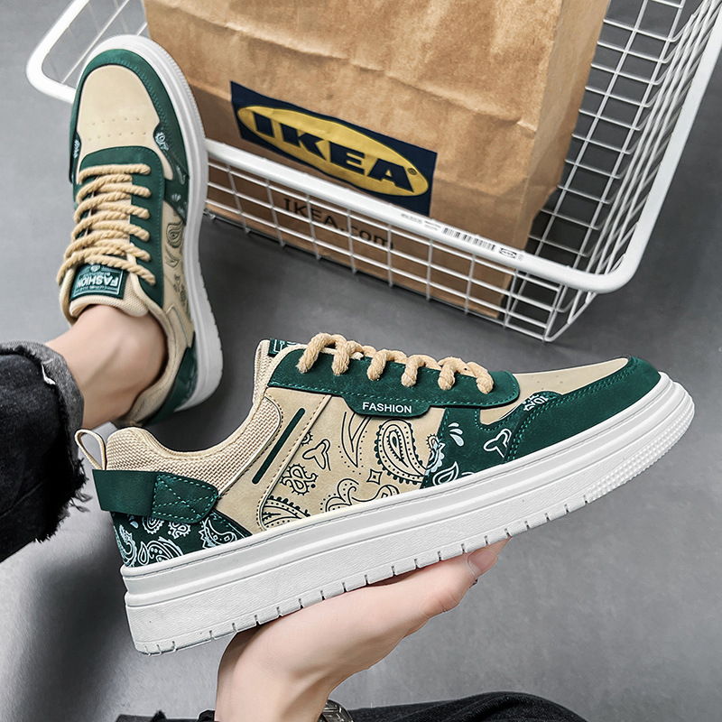 New Spring and Summer Canvas Shoes Men's Korean Style Ins Fashionable Student Shoes Sports Sneakers Breathable Casual Shoes Platform Shoes
