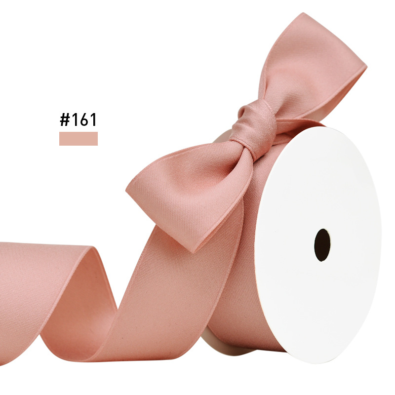 Cinta mate de doble cara cinta de algodón de poliéster 2,5 cm de ancho material de arco regalo embalaje hecho a mano cinta de algodón de poliéster engrosada