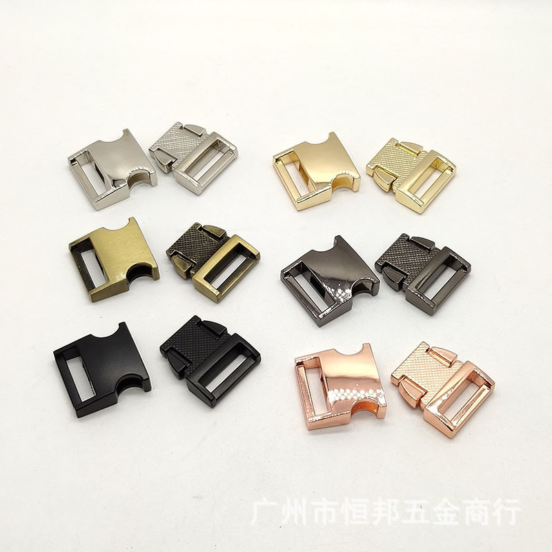 スポットメーカー卸売りペット首輪合金ピンペット織りバックル金属対アルファベットロープロック|undefined