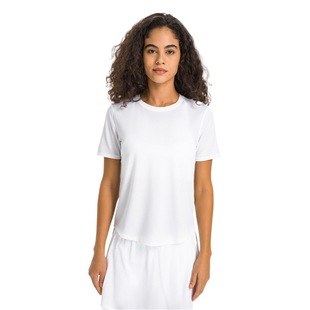 Shishi Mengke spring and summer new water-cooled quick-drying sports short sleeve loose soft ice feeling sports fitness yoga T-shirt