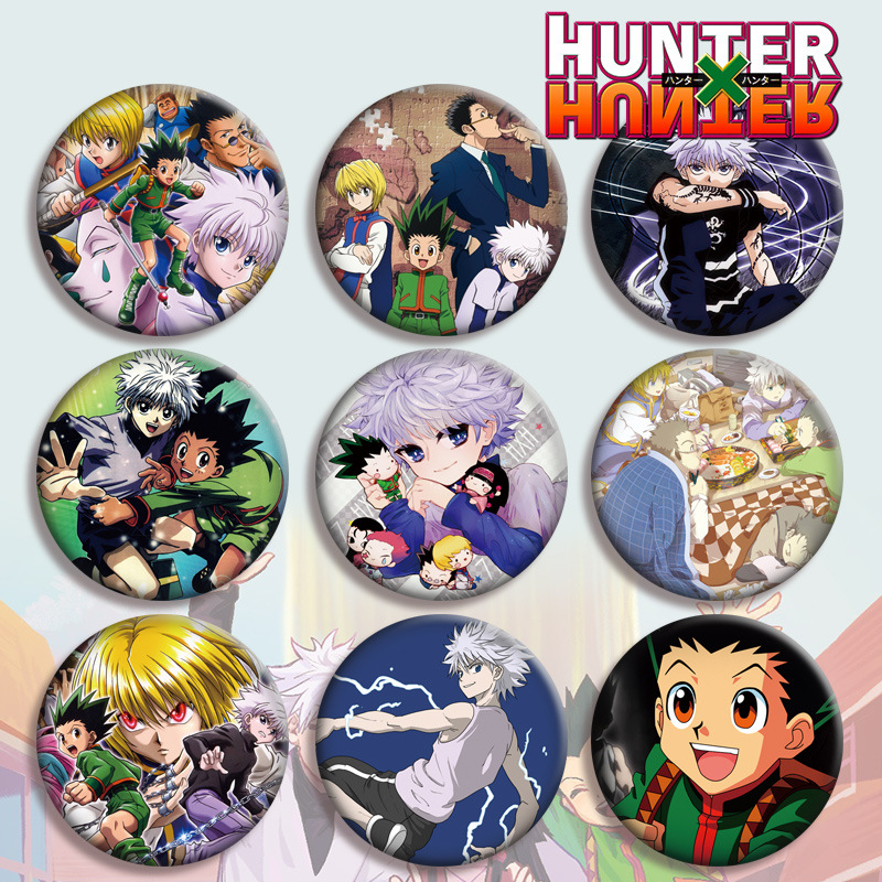 Full-Time Hunter Pin Badge Brooch Pendant Anime Merchandise Gift Customizable with Shipping Support