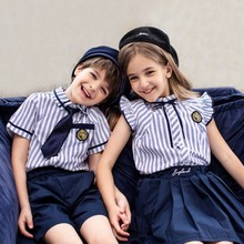 2022新款夏季幼儿园园服中小学生校服儿童班服英伦风毕业服学院风