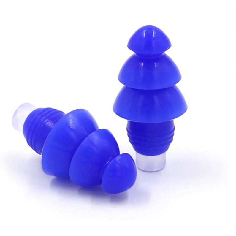 Cross-border household products silicone anti-noise earplugs hot sale filter silicone earplugs bottom with transparent handle