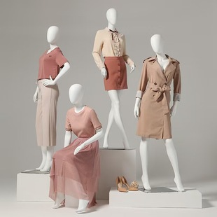 Full Body Female Model Props Women's Clothing Store Korean Style Dummy Clothing Store Window Display Rack Mannequin Shelf