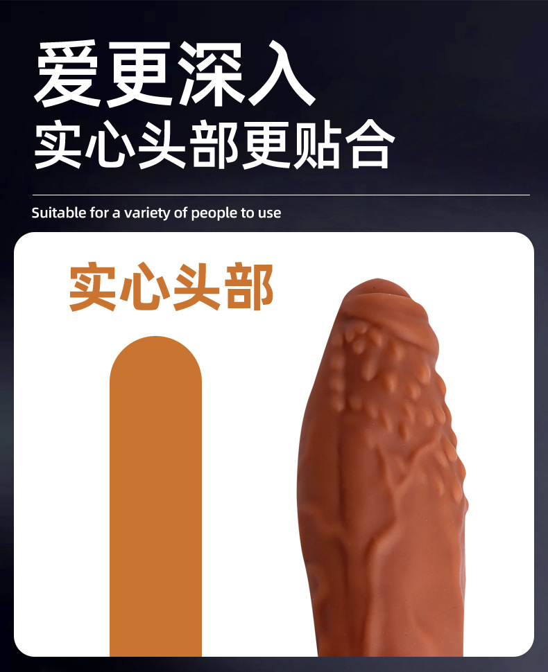 Liquid Silicone Textured Condom with Triple Lock Ring, Large Size, Non-Lubricated — detail image 5