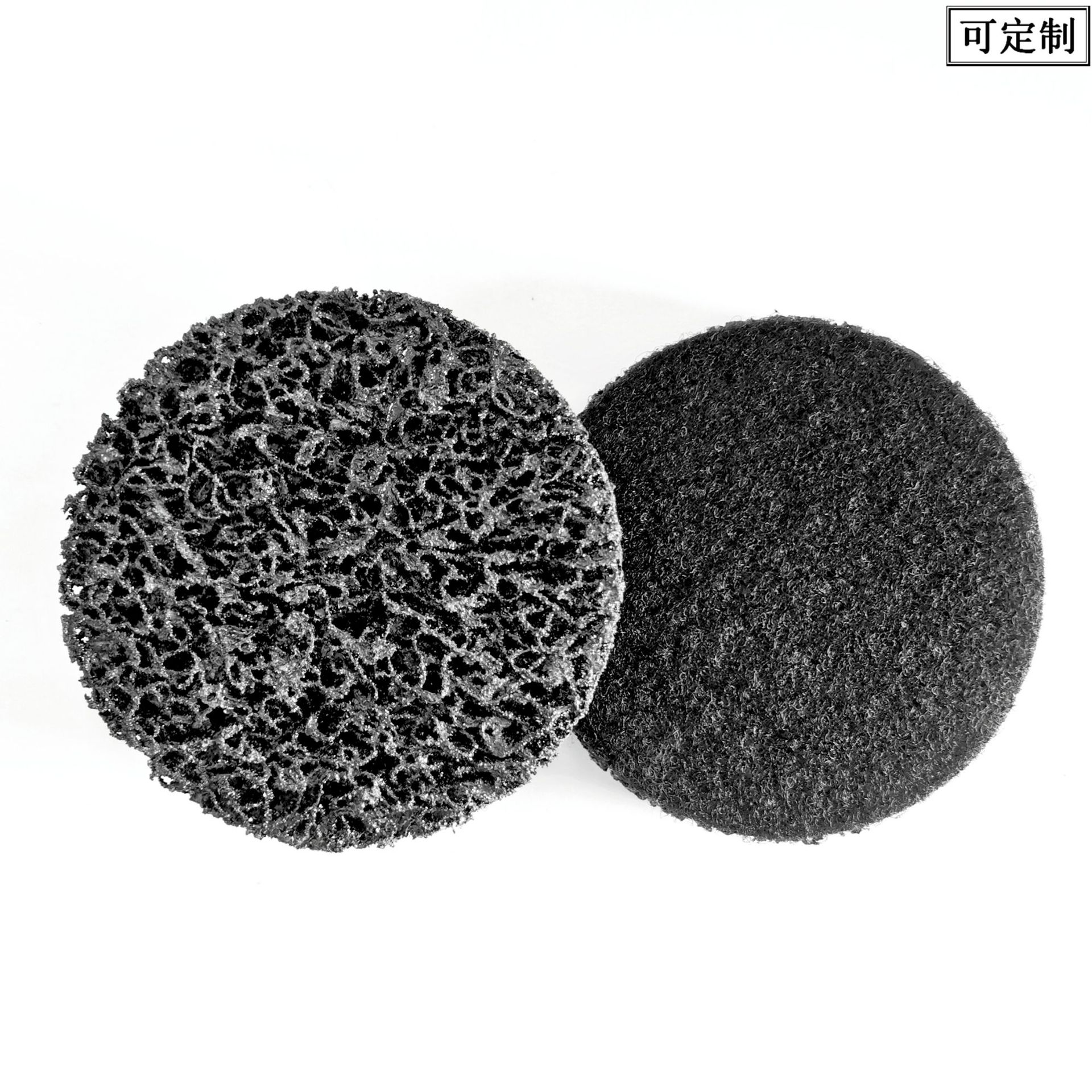 厂家直供 黑金刚背绒植绒砂轮片 除漆除锈 打磨片 黑/蓝/紫 三色
