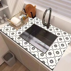 皿洗い台吸水マット珪藻泥台所水洗いマット洗面器洗面台台所水槽皿洗い池マット