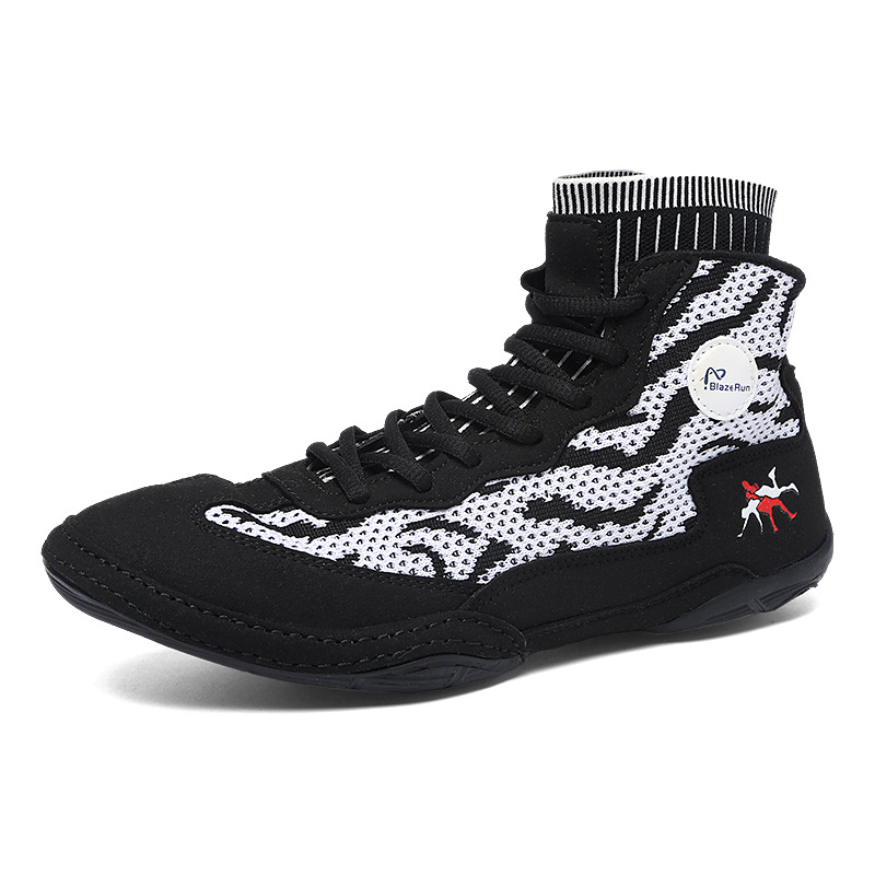 Zapatos de lucha profesional, zapatos de boxeo transfronterizos clásicos, zapatos Sanda, zapatos de lucha, zapatos de lucha, zapatos de entrenamiento de boxeo para hombres y mujeres