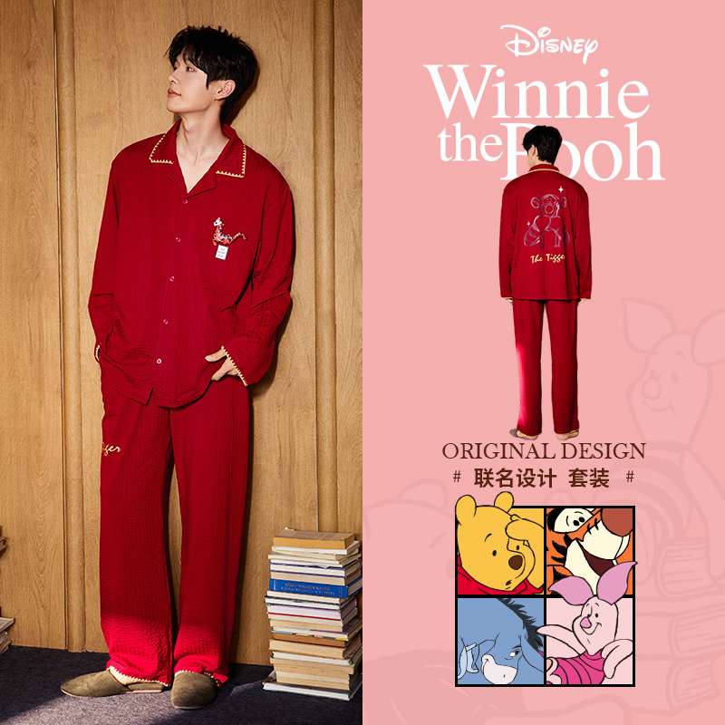 [Beneficios de liquidación] Runma Pijamas Primavera y otoño Mujeres de manga corta Verano Algodón Coral Velvet Hombres Manga larga Seda Pareja Invierno