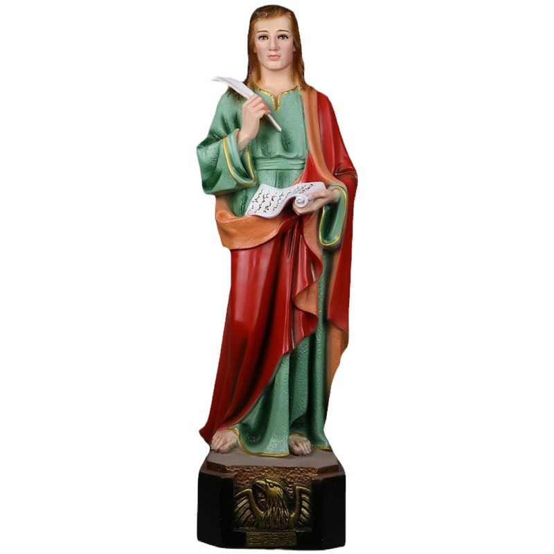 60cm San Juan Cuatro Ornamentos de Historia Santa Estatuas de Mirada Estatuas de la Iglesia Decoración de la Salón