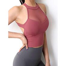 L 13715 Mesh Halter Backs Sport Bra ��ɴ�Ҳ����� �羳����