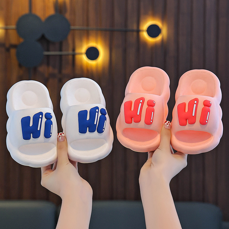 Zapatillas para padres e hijos Mujer Verano Hombre Familia Tres Niñas Verano Interior Baño en casa Antideslizante Zapatillas para niños de mediana edad