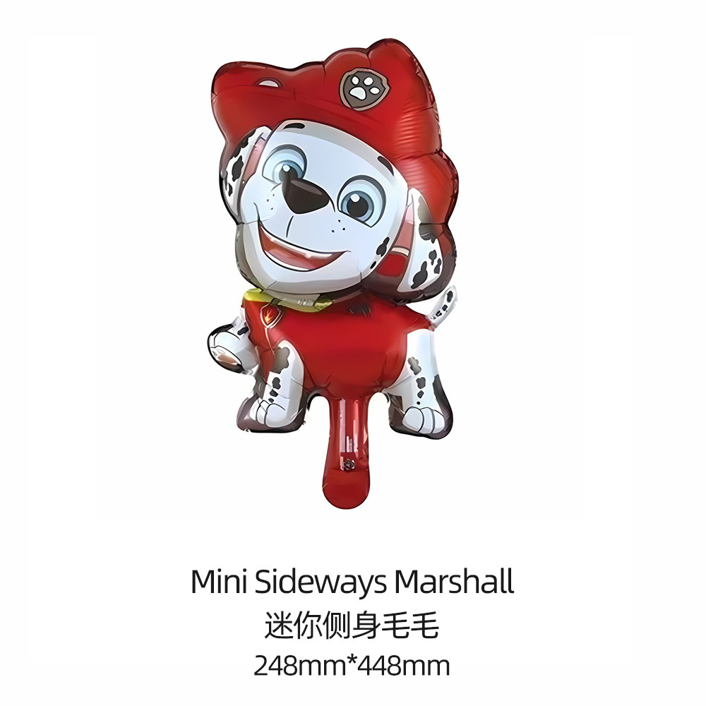 Dibujos Animados wangwang equipo perro película de aluminio niños bebé globo cumpleaños tema escena fiesta decoración papel de aluminio