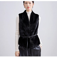 2025新款进口小母貂 女士水貂马甲真皮皮草马甲叠穿外穿保暖时尚