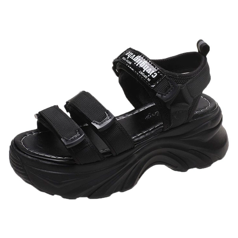 Женские пляжные сандалии 2025: новая летняя коллекция, модный студенческий стиль, на платформе, на толстой подошве, женские сандалии в стиле «dad shoes», спортивные сандалии для женщин оптом