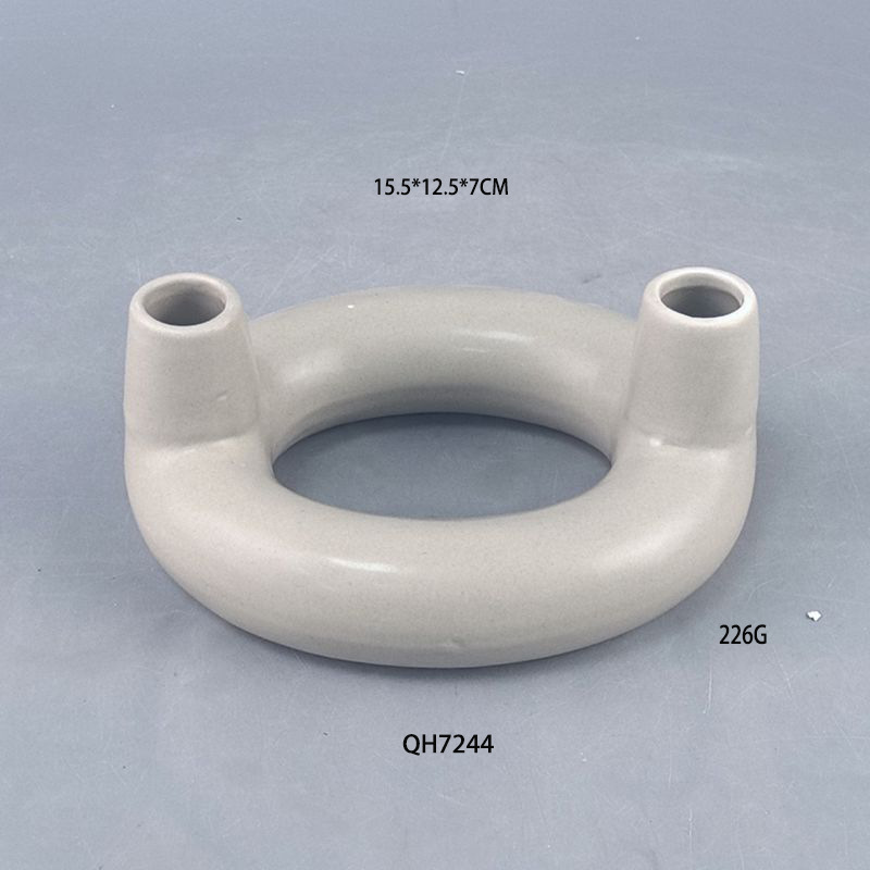 Estilo ins mesa candelabro de cerámica florero decoración moderna abstracta de forma especial sala de estar hogar decoración de casa de familia flor