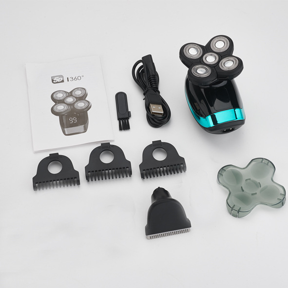 Multifuncional pantalla digital inteligente afeitadora pelo Calvo Clipper maquinilla de afeitar eléctrica los hombres barba cuchillo al por mayor