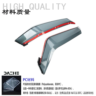 Suitable for Yamaha 19+ and BMW C400X, leg wind guards, knee guards, side wind deflectors, modification accessories (Motorcycle front windshield) - smoke-gray