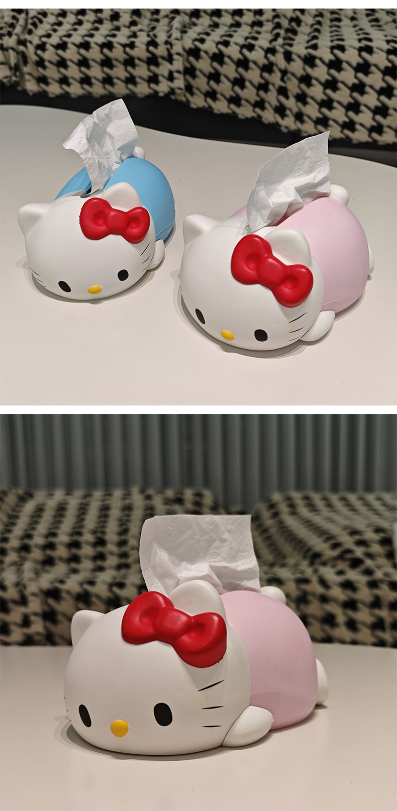 Cute to Melt Kt Tissue Box Home Living Room Tissue Box 2025 New Desktop Meal Tissue Storage Ornaments