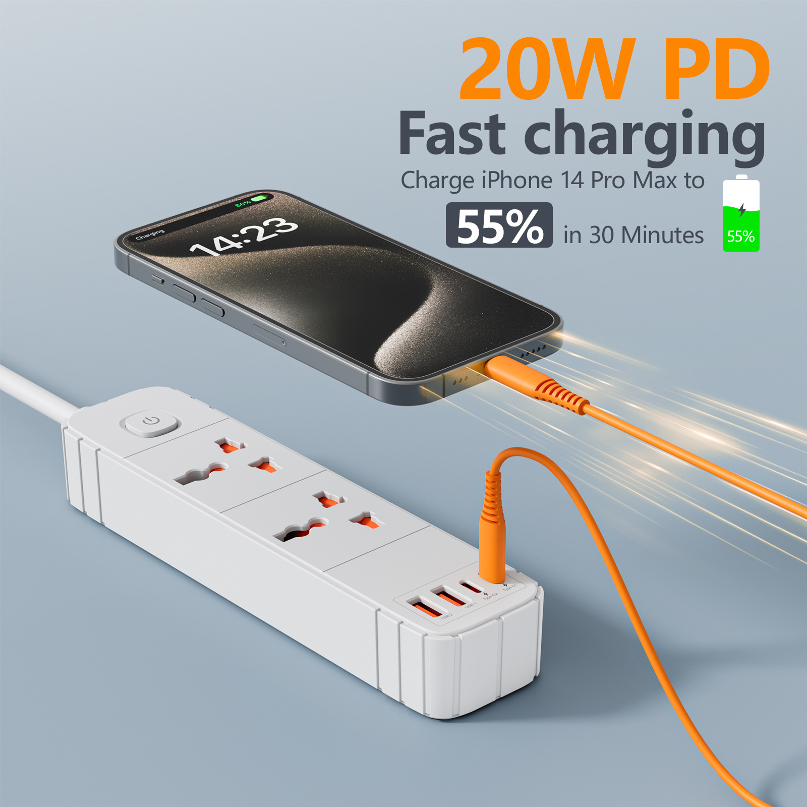 万能万用国际通用插排usb排插，通用家用插线板延长线快充20w插