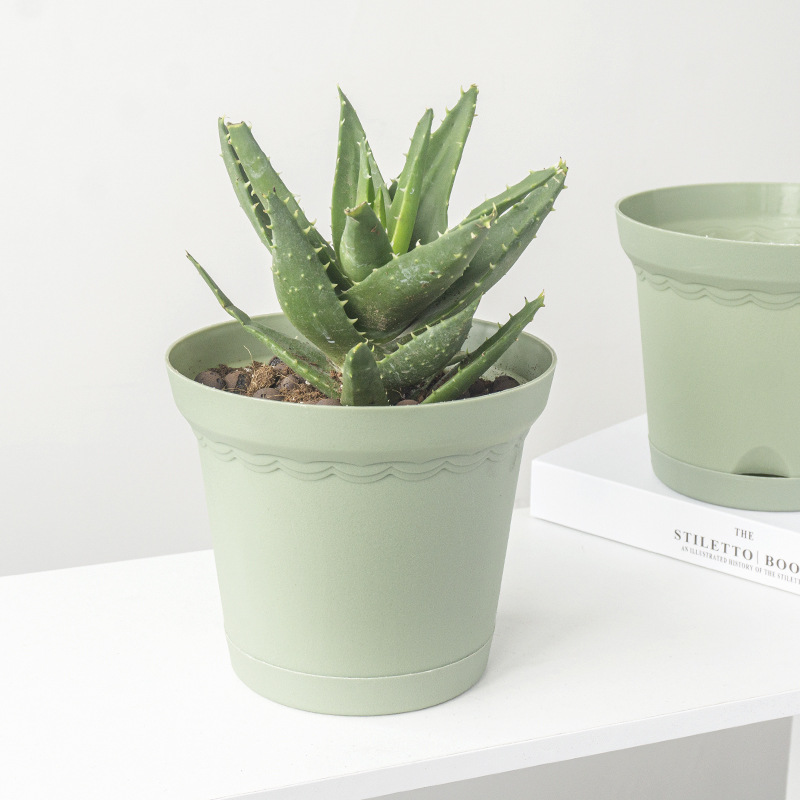 可拆卸底盆自动吸水透气透光蓄水盆树脂园艺阳台客厅绿萝月季花盆