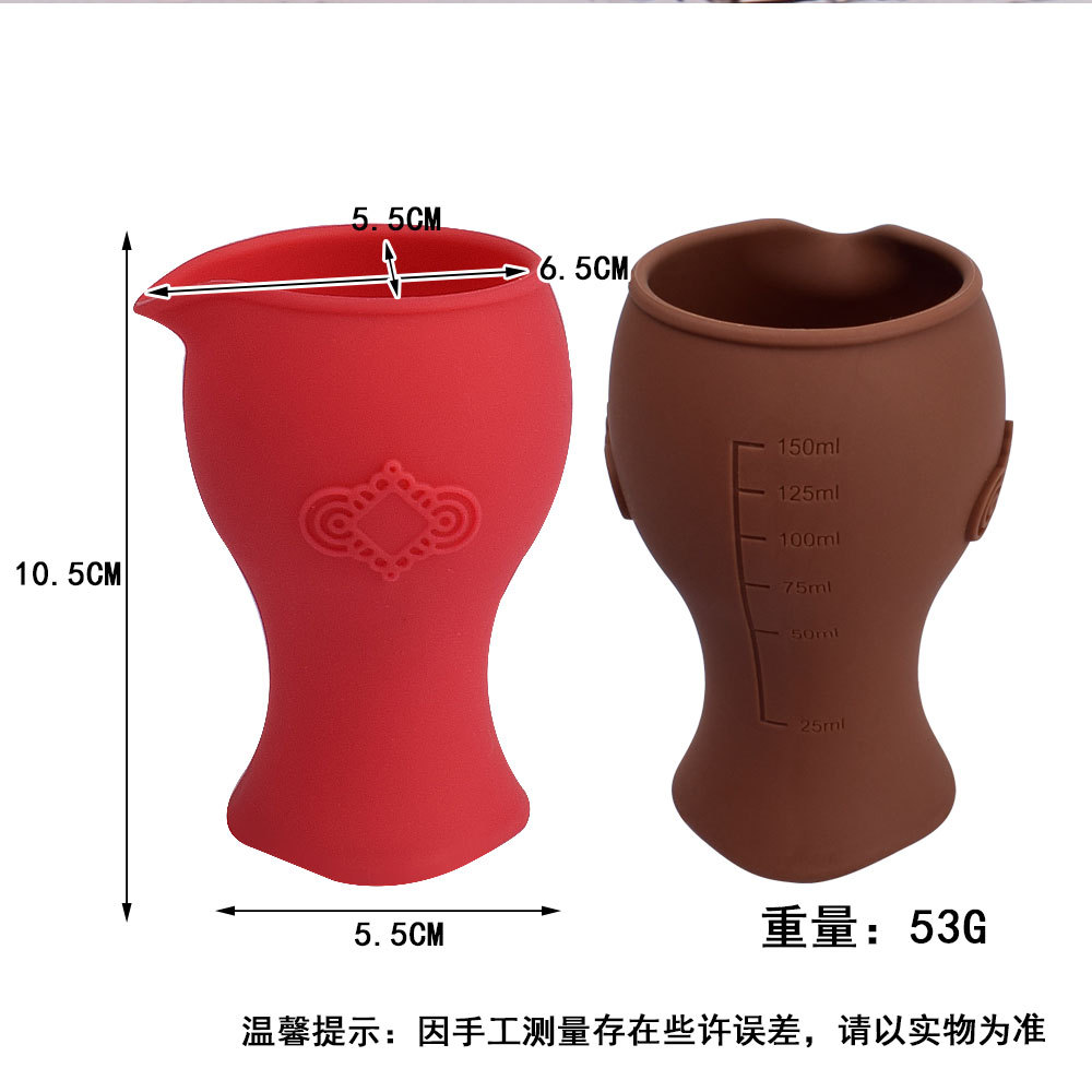 Silicone fair cup, tea set, divider, creative outdoor anti-slip baijiu fair cup, tea set accessory