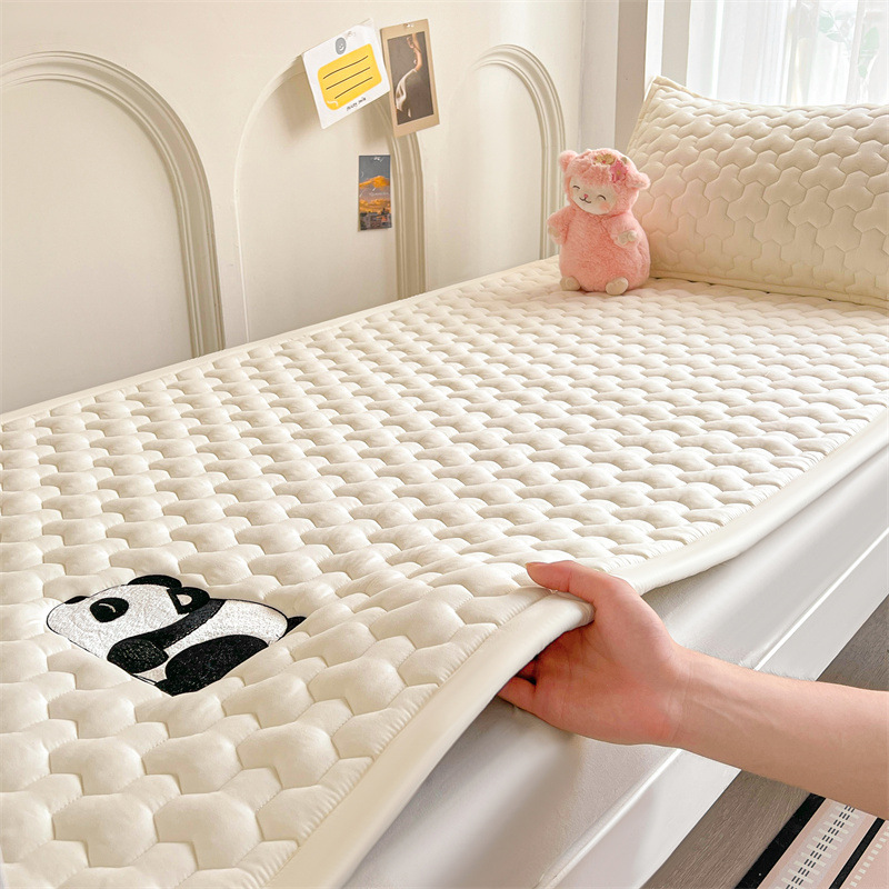Soybean-filled cotton student dormitory mattress cushion type A single bed bedding home use double folding pad mattress
