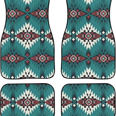 Avtomobil döşəmə paspasları — Bohemian Style Crystal Velvet - car-floor-mats-7-two-pairs-of-35454868cm