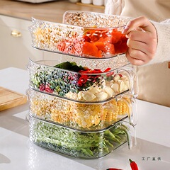 厨房备菜盘可叠加配菜盘置物架多层台面火锅店食材收纳备菜盘