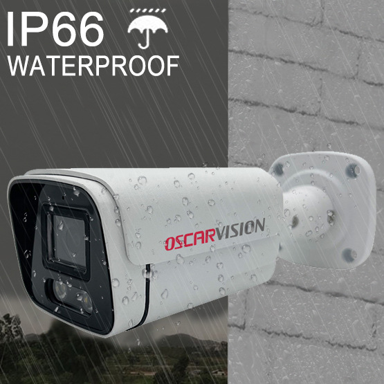 Cross-border factory AHD coaxial full-color audio surveillance home outdoor waterproof cylindrical camera