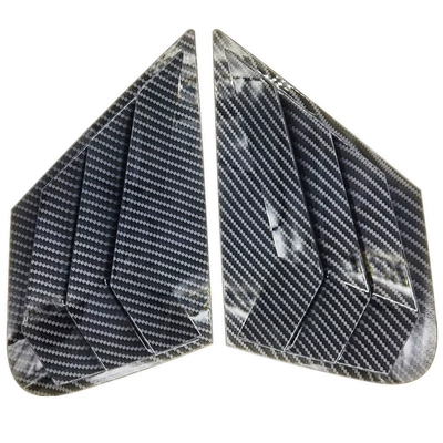 Suitable for Kia K5 Models from 2016-2019, Rear Triangular Blinds, Carbon Fiber Modified Exterior Car Decoration Parts, Car Windows (Şüşə kənarı xromları/moldingləri) - a-pair-of-kia-k5-16-19-carbon-fiber-blinds