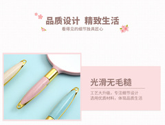 Creative Portable Vanity Mirror with European Style, Retro Handle Makeup Mirror - Factory Direct Sale and Wholesale