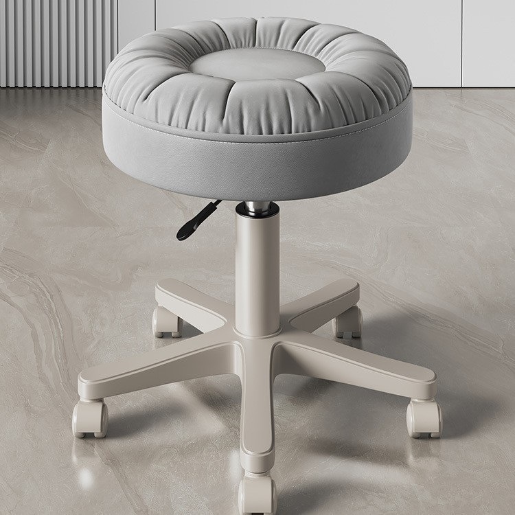 taburete pequeño elevable para el hogar móvil pequeño taburete de manicuría silla giratoria taburete de belleza