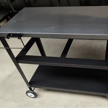 厂家批发不锈钢多层餐车 亚马逊高级户外金属推车