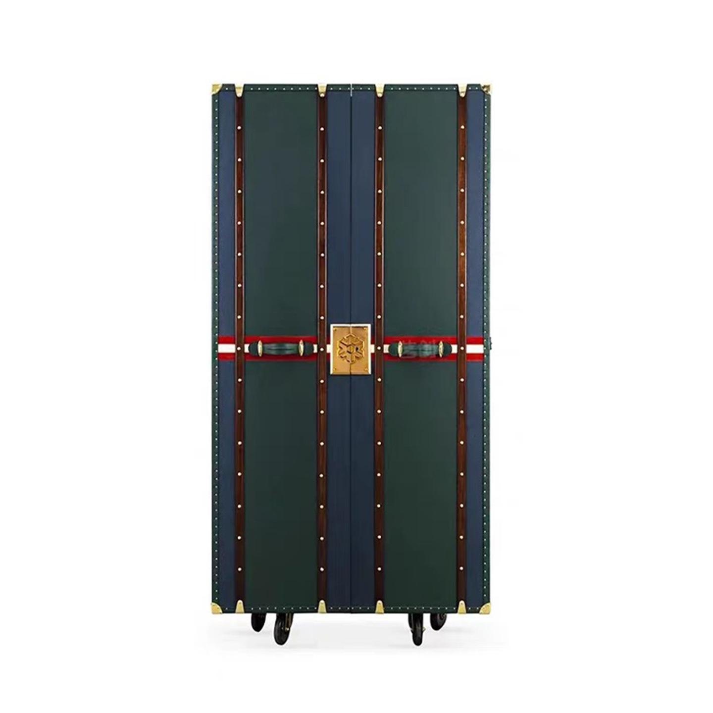 Light Luxury Solid Wood Wine Cabinet Customized Designer Villa Home High-End Box-Type Removable Red Wine Display Cabinet with Light